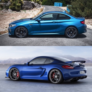 Illustration for article titled BMW M2 vs Porsche Cayman GT4